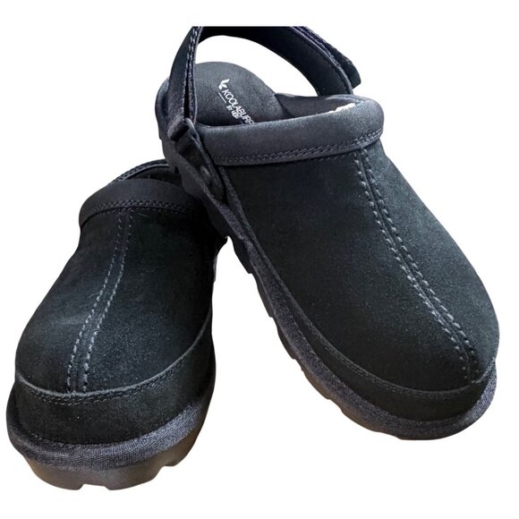 Koolaburra by UGG Tizzy Black Suede Platform Clogs Size 10 - Picture 1 of 16